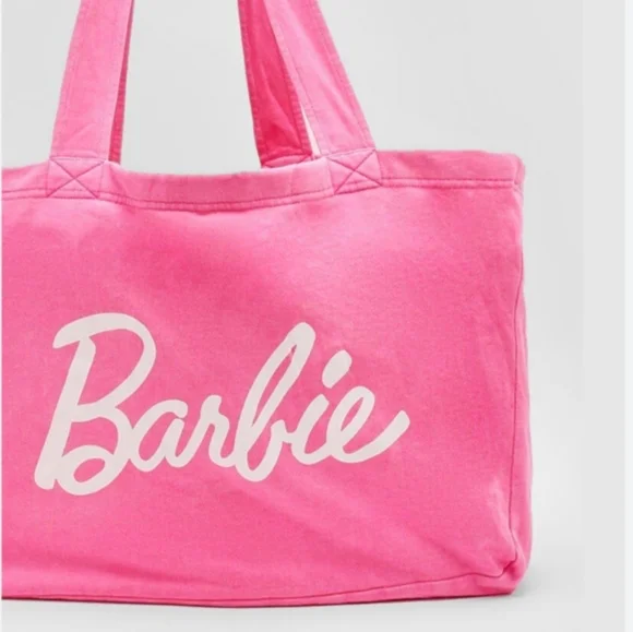 Neon Pink Barbie Tote Bag - Picture 3 of 13